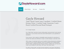 Tablet Screenshot of gaylehoward.com